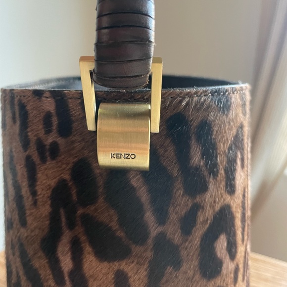 Beautiful bag basket leopard Kenzo leather bucket bag - Picture 7 of 11